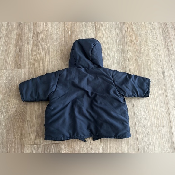 Petit Bateau Baby Jacket Navy Mitten Pockets - Size 0-3 months - Picture 6 of 6